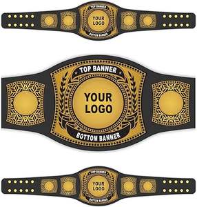 Custom Heavyweight 8mm Soft Genuine Leather <b>Belt</b> for <b>Wrestling</b> and Martial Arts Competitions for Tournaments and Championships - Product Image 2