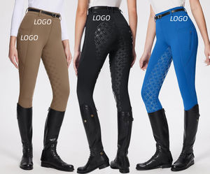 Women's Custom Soft Full Seat Equestrian Tights Comfortable Breathable <b>Jodhpurs</b> Breeches for Horse Riding Jodhpur & Breeches - Product Image 3