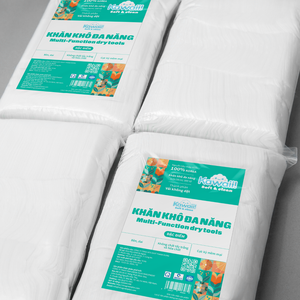 Kawaii 300 feuilles de lingettes sèches écologiques 180x130mm tissu non tissé doux et durable pour les soins personnels fabriqué au Vietnam - Product Image 3