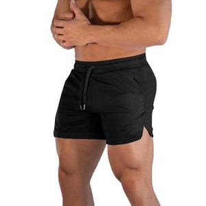 กางเกงกีฬาขาสั้นผู้ชายกางเกงวิ่งผ้าฟลีซแบบลำลองมีกระเป๋ามีซิปกางเกงออกกำลังกายกางเกงวอร์ม - Product Image 1