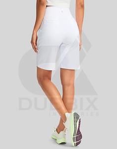 Pantalones cortos Cargo para mujer Fitness Short 100% Poliéster Logotipo personalizable Etiqueta Color Patrón Diseño Pantalones cortos para mujer - Product Image 2