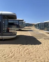 Maison capsule spatiale moderne préfabriquée modulaire portable Villa capsule Hôtels commerciaux Stations balnéaires Haute qualité