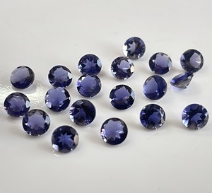 ไอโอไลต์ธรรมชาติทรงกลมขนาด 1.75 มม. แบบเจียระไนเหลี่ยม - ไอโอไลต์ทรงกลมแบบเจียระไนเหลี่ยม - Product Image 5