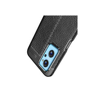 Coque en silicone bleu marine pour OPPO A76, ajustement parfait, antichoc, en TPU souple, protection arrière, surface plaquée brillante - Product Image 4