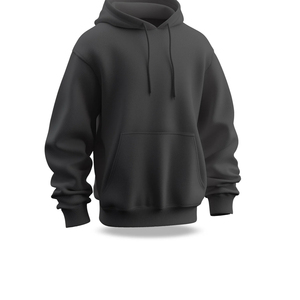 Logo personnalisable surdimensionné grande taille avec poche en coton mélangé teint uni, chaud et respirant pour un usage quotidien élégant - Product Image 3