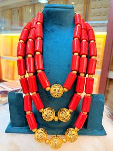 Conjunto de joyería de moda turca chapado en oro de 24 quilates - Product Image 6