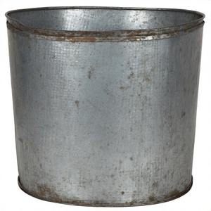 Jardinière galvanisée RusticCharm avec finition antique patinée pour pot de fleur en métal antique de jardin à usage décoratif - Product Image 4