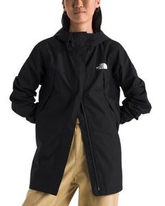 Chaqueta de lluvia ligera con cremallera de diseño único y cómodo impermeable para mujer, cortavientos con bloque de color - Product Image 4