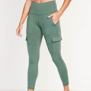 Women's 100% Cotton Fitness <b>Legging</b> Customizable Design for <b>Summer</b> Exercise - Product Image 2