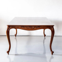 Offre Spéciale – Ensemble de 6 Tables à Manger en Bois Massif Sculpté, Luxe Moderne, Écologique et Durable, pour Restaurants Commerciaux
