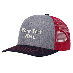 หมวกแก๊ปทัคเกอร์สำหรับทุกเพศ6แผงใส่สบายหมวกคนขับรถบรรทุกพร้อมโลโก้ที่กำหนดเองล่าสุดของ100% - Product Image 1