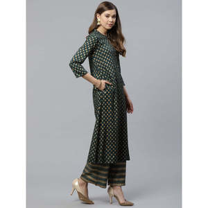 ชุดเสื้อและพาลาซโซสำหรับผู้หญิงชุดเสื้อผ้าสวมใส่สบายมีสไตล์ - Product Image 2
