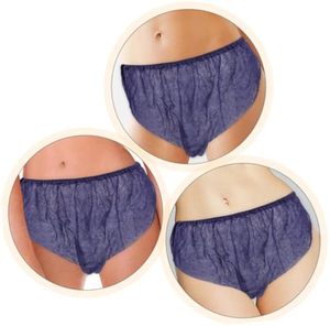 กางเกงในแบบใช้แล้วทิ้งสำหรับทุกเพศ100ชิ้นกางเกงสำหรับอาบน้ำแบบไม่ทอลายดอกไม้ระบายอากาศได้สำหรับแช่เท้า - Product Image 1