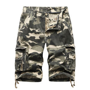 Pantalones Cortos Cargo Casuales Transpirables para Hombre, de Secado Rápido, 100% Algodón, Tela de Lona, Diseño Sólido, para Entrenamientos y Moda - Product Image 1