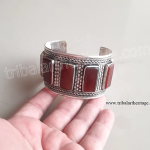 ชนเผ่าอัฟกานิสถานกำไล kuchi เครื่องประดับทำด้วยมือสร้อยข้อมือโบฮีเมียนสำหรับผู้หญิงแฟชั่น - Product Image 2