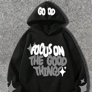 เสื้อฮู้ดแฟชั่นผู้หญิง OEM สตรีทแวร์ 2025 ผ้าคอตตอนถักเนื้อหนัก พิมพ์ลาย ซิปคลุมหน้า สำหรับฤดูหนาว ผลิตในปากีสถาน - Product Image 1