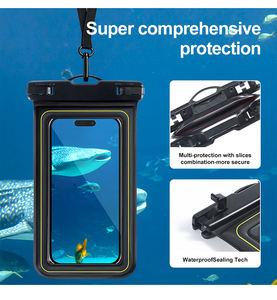 กระเป๋าใส่โทรศัพท์ป้องกันขณะดำน้ำทำจาก PVC กันน้ำได้อเนกประสงค์ดีไซน์แบบปิดสนิทสำหรับเล่นกีฬาว่ายน้ำทำจากโฟม - Product Image 4