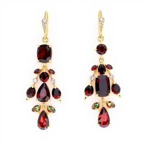 Boucles d'oreilles classiques en argent sterling 925 faites à la main plaqué or bijoux de déclaration de mode pour les femmes Style à la mode pour les fêtes - Product Image 5