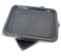 Divan Ambalaj Contenants alimentaires en PP de 500 cc, compatibles micro-ondes, avec couvercle - Épaisseur 5 mm pour plats préparés Modèle 54T001 Turquie