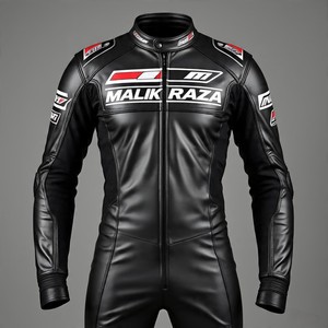Traje de moto de piel de vaca de 1,3mm directo de fábrica precio al por mayor logotipo personalizado bordado entrega rápida ropa de seguridad - Product Image 6