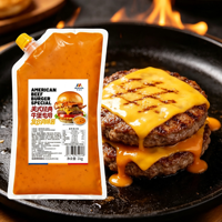 Sauce Spéciale Burger au Bœuf Américain 1kg, Sauce Crémeuse pour Sandwich, pour Restaurants de Hamburgers, Fast-Food, Vente en Gros