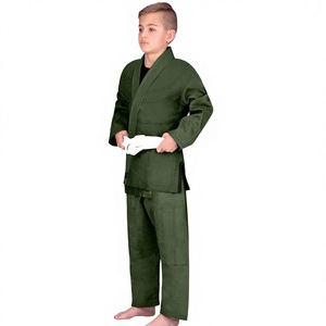 Uniformes de Jiu Jitsu Brasileño Duraderos y Transpirables al por Mayor para Niños en 100% Algodón, Logotipos Personalizados, Múltiples Posiciones (Tela de 400g) - Product Image 1
