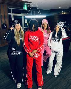 OEM Graphic Screen Print Distressed Vintage Track Suit 2 Pieces Hoodie and Flare <b>Sweatpants</b> Sets Tracksuit <b>for</b> <b>women</b> - Product Image 5