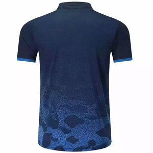 <b>Blue</b> Color 100% Cotton Sublimation Polo T-Shirt For <b>Men</b> Loose Fit Printed Top Trending Sustainable New Arrival T Shirt For <b>Men</b> - Product Image 3