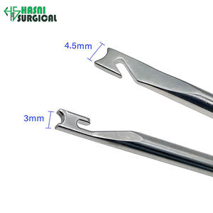Ensemble d'instruments orthopédiques de haute qualité, crochet à fil manuel en acier inoxydable, crochet à suture de 3/4,5 mm, tête de crochet, CE - Product Image 6