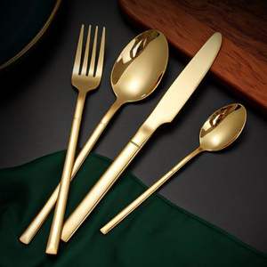 Juego de cubiertos de acero inoxidable espejo para cocinas modernas, hoteles, restaurantes y uso doméstico. - Product Image 2