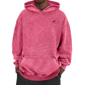 Vêtements décontractés Conception personnalisée Stone Wash Hoodies Vente en gros Stone Wash Hoodies Top Quality Stone Wash Basics Hoodies - Product Image 3