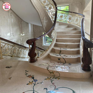 เหรียญหินอ่อน Waterjet ราคาโรงงานขัดพื้นโมเสคฝังผนังหินอ่อน Waterjet เหรียญรางวัลกระเบื้องหินอ่อน Water Jet - Product Image 6