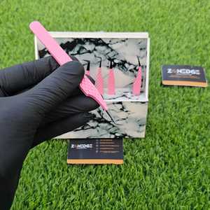 แหนบต่อขนตาขนาด45องศาสีชมพูสำหรับแหนบปรับแต่งโลโก้แบบมืออาชีพ - Product Image 1