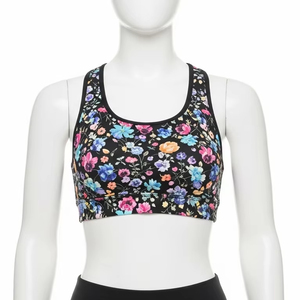 Sujetador deportivo de talla grande para mujer, tejido suave y transpirable, alta elasticidad, ligero, cómodo, para rutinas de yoga, gimnasio y footing - Product Image 1