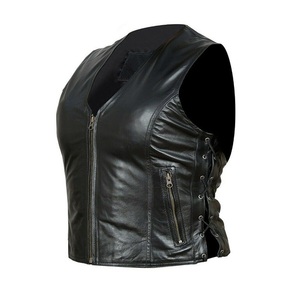 Gilet de moto pour homme en cuir souple de haute qualité, réversible, respirant, décontracté, hiver 2023, très vendu - Product Image 6