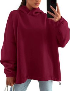Sweatshirts à capuche pour femmes surdimensionnés personnalisés ensemble pull à manches longues avec fermeture éclair vêtements de sport d'hiver grande taille - Product Image 2