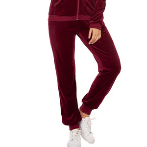2024 Custom Logo Ladies Winter Solid Casual Tracksuit <b>Set</b> for Women Hooded Sweatpants <b>Jogger</b> Pants 100% Cotton Breathable - Product Image 5