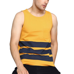 Débardeur sur mesure de qualité supérieure 100% coton à séchage rapide sans manches écologique pour hommes grande taille - Product Image 1
