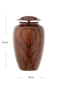 Elegante florero de mesa de urnas de cremación de aluminio para adultos para cenizas humanas para columbario funerario o uso doméstico - Product Image 4