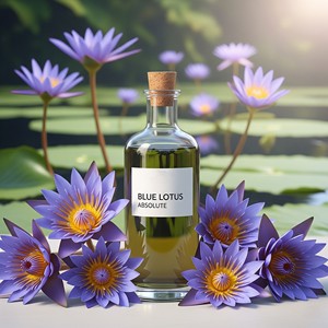 Huile de Lotus ouvre-marine bleue, 1 pièce, plante de nyphaea pwulée - Product Image 5