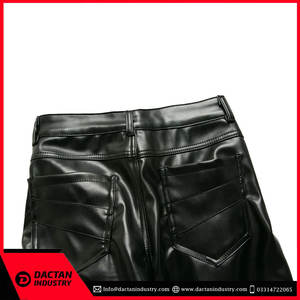 Dernier style de pantalons en cuir pour hommes à vendre meilleure qualité de pantalons en cuir pour hommes à bas prix - Product Image 3