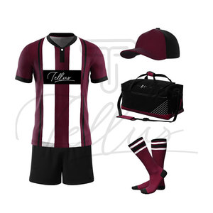Ensembles de maillots de football en polyester/coton de haute qualité pour l'entraînement, maillots de football à transfert thermique, service OEM, uniformes de sport d'équipe - Product Image 3