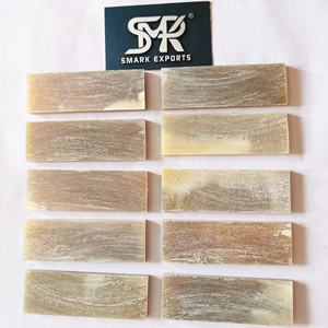 Manches de couteau en corne de bœuf fabriquées à la main, qualité supérieure, écologiques, lisses, durables, blancs pour la fabrication de couteaux personnalisés, art - Product Image 2