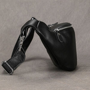 Custom Brown Shoulder <b>Bag</b> for Daily Use Men's Genuine Cowhide Leather <b>Crossbody</b> <b>Bag</b> - Product Image 5