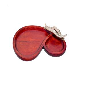 Plateau de service de nourriture de restaurant en bois avec poignée en métal nouveauté plateau de service à la mode prix le plus bas plateau de service de nourriture - Product Image 5