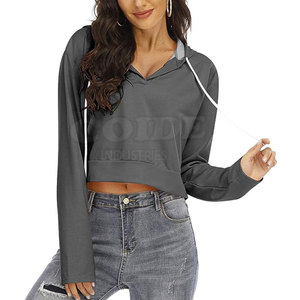 Dernier style de sweats à capuche de couleur personnalisée pour femmes vente en gros de sweats à capuche personnalisés pour femmes - Product Image 2