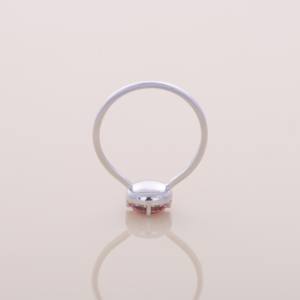 Anillo de Diamante Rosa de 1.04ct Cultivado en Laboratorio, Oro Amarillo, Blanco y Rosa de 18K con Baño de Rodio, Halo, Joyería de Compromiso, Certificado IGI, Micro Pavé - Product Image 5