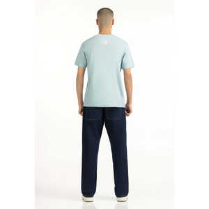 เสื้อยืดโอเวอร์ไซส์ทรงปกติ MN-TS-SS25-317 ผ้าเจอร์ซีย์ 280 กรัม พิมพ์ลายกราฟิกแบบกดอัด มีฉลากสั่งทำได้ วิธีการพิมพ์ DTG และสกรีน - Product Image 3