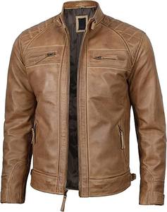 แจ็คเก็ตหนังแท้สำหรับผู้ชาย, แจ็คเก็ตหนัง100% ลำลอง - Product Image 2