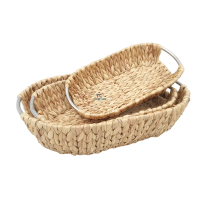 Bandeja de jacinto de agua ecológica de alta calidad, decoración para el hogar hecha a mano, venta al por mayor - Product Image 2